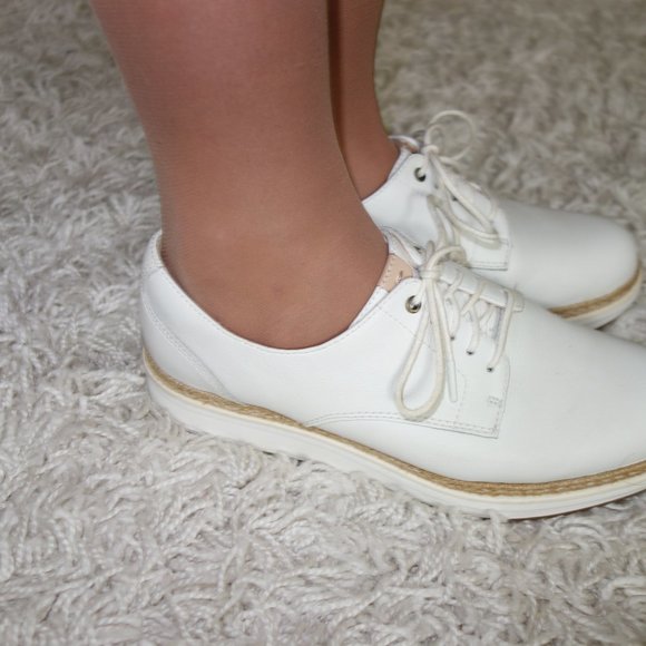 Clarks Teadale Rhea WhitePlatform Oxford size 6.5 - like NEW Made in Indonesia - Picture 5 of 16